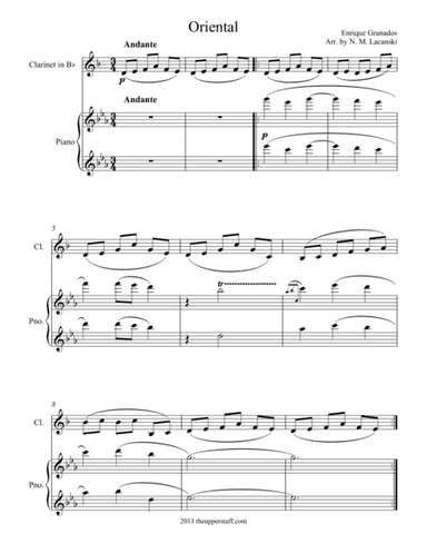 Oriental (arr. Nick Lacanski)