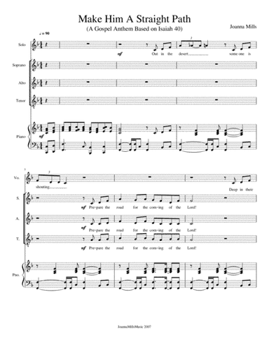 Make Him A Straight Path