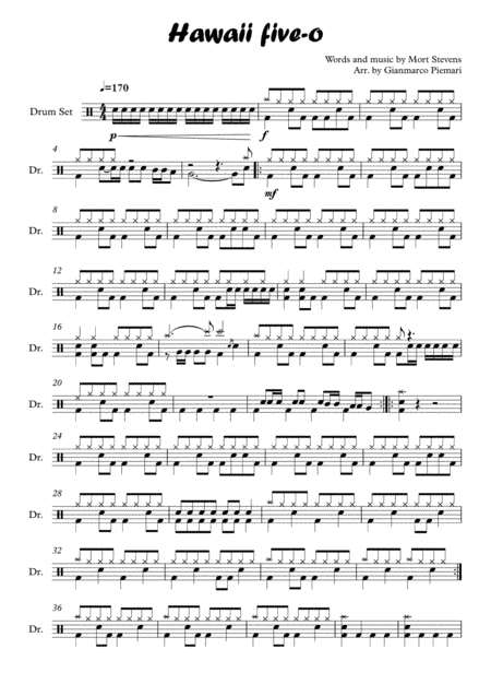 Hawaii Five-O Theme (arr. Gianmarco Piemari)