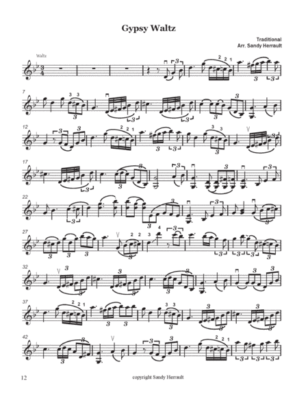 Gyspy Waltz, for Violin and Piano (arr. Sandy Herrault)