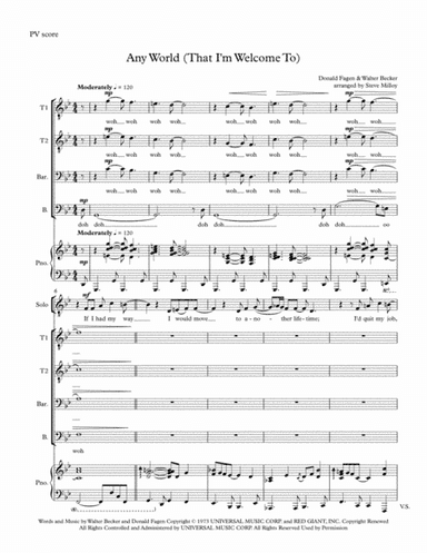 Any World (that I'm Welcome To) (arr. Steve Milloy)
