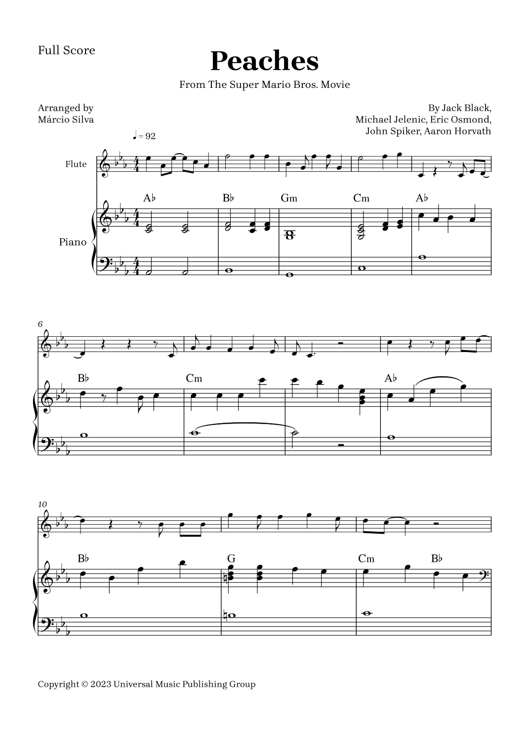 Peaches (arr. Márcio Silva)