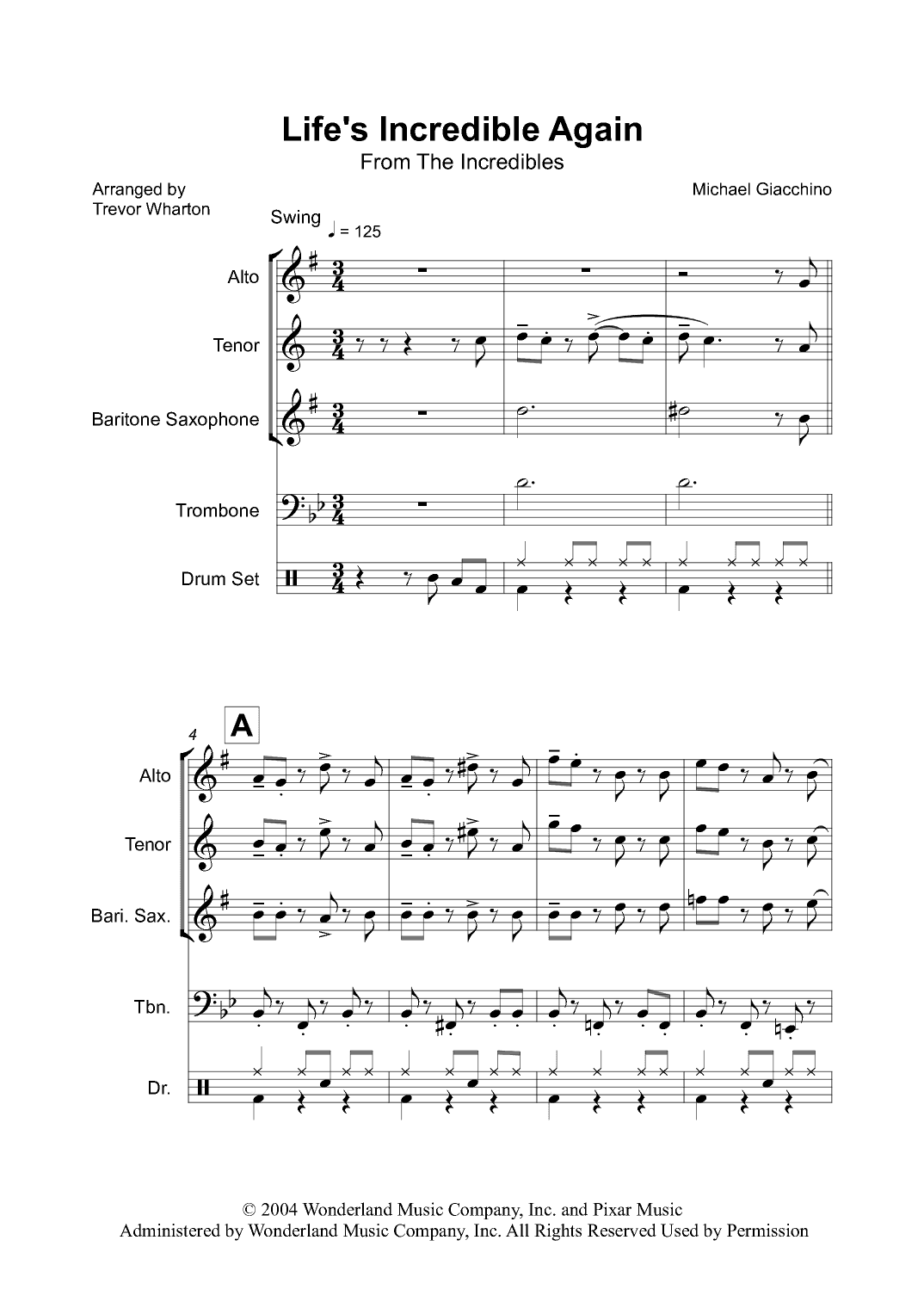Life's Incredible Again (arr. Trevor Wharton)