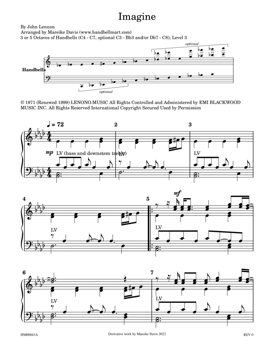 Imagine (arr. Mareike Davis)