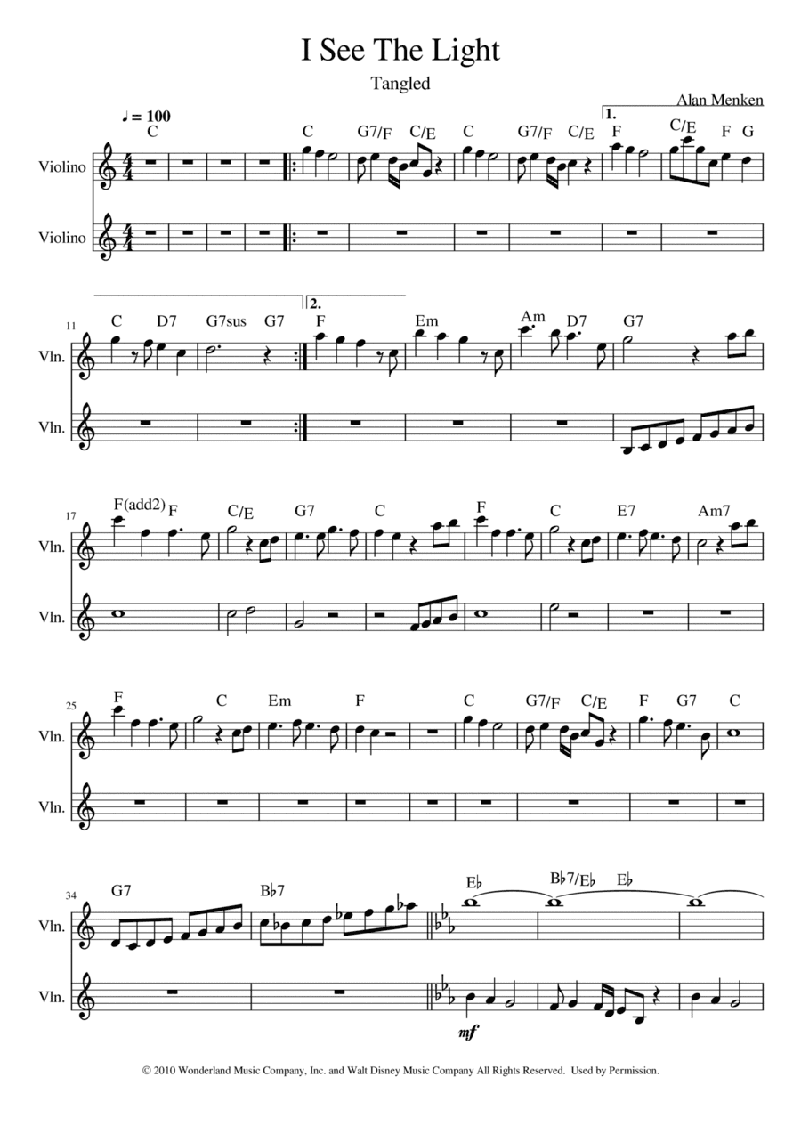 I See The Light (arr. Victor Magalhães)