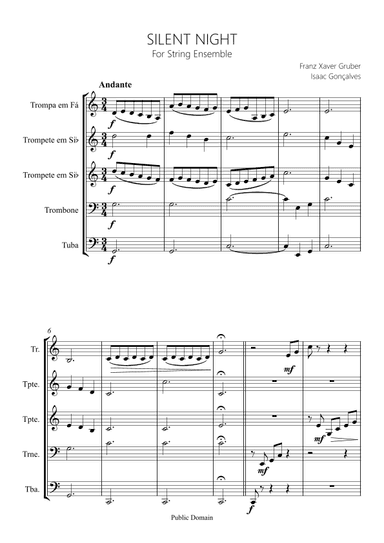 Silent Night (arr. Isaac Gonçalves)
