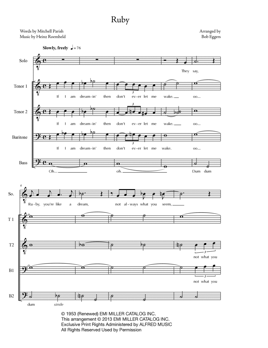 Ruby (arr. Bob Eggers)