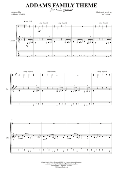 Addams Family Theme (arr. Art.o Artaud)