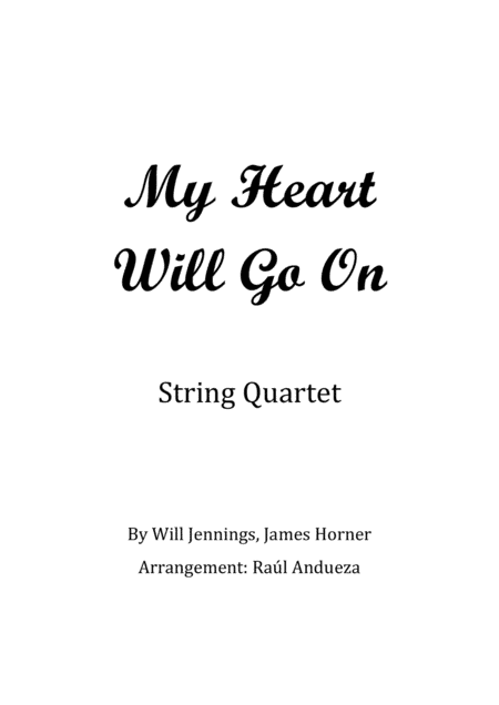 My Heart Will Go On (love Theme From 'titanic') (arr. Raúl Andueza Blanco)
