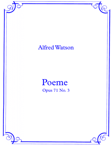 Poeme Opus 71 No.3