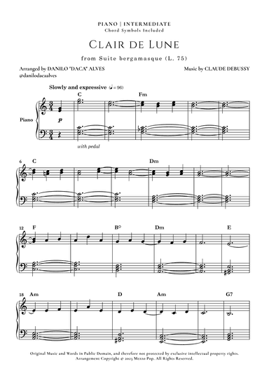 Clair de Lune (arr. Danilo "Daca" Alves)