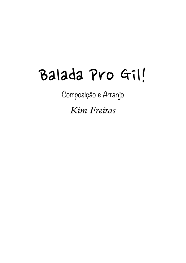 BALADA PRO GIL - Score Only