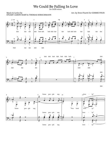 We Could Be Falling In Love (arr. Dom Finetti)
