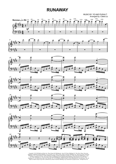 Runaway (arr. Caleb Liu)