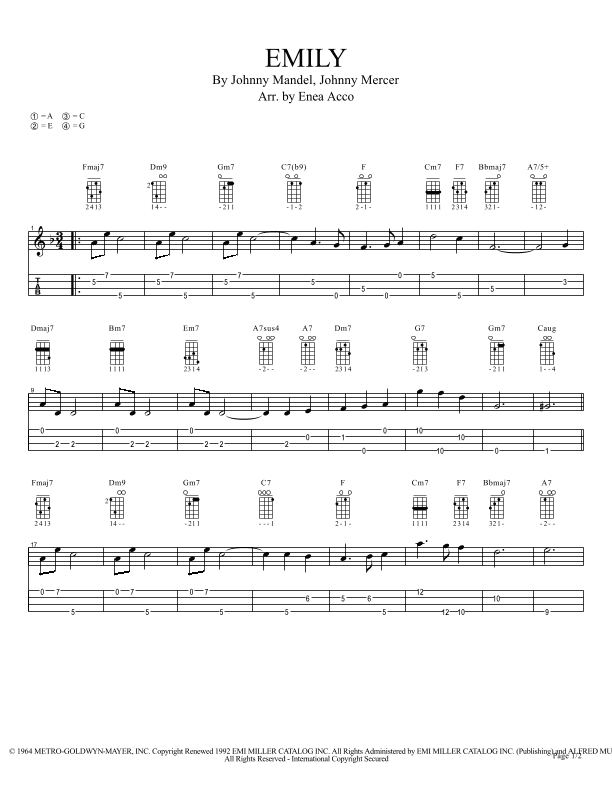 Emily (arr. Enea Acco)