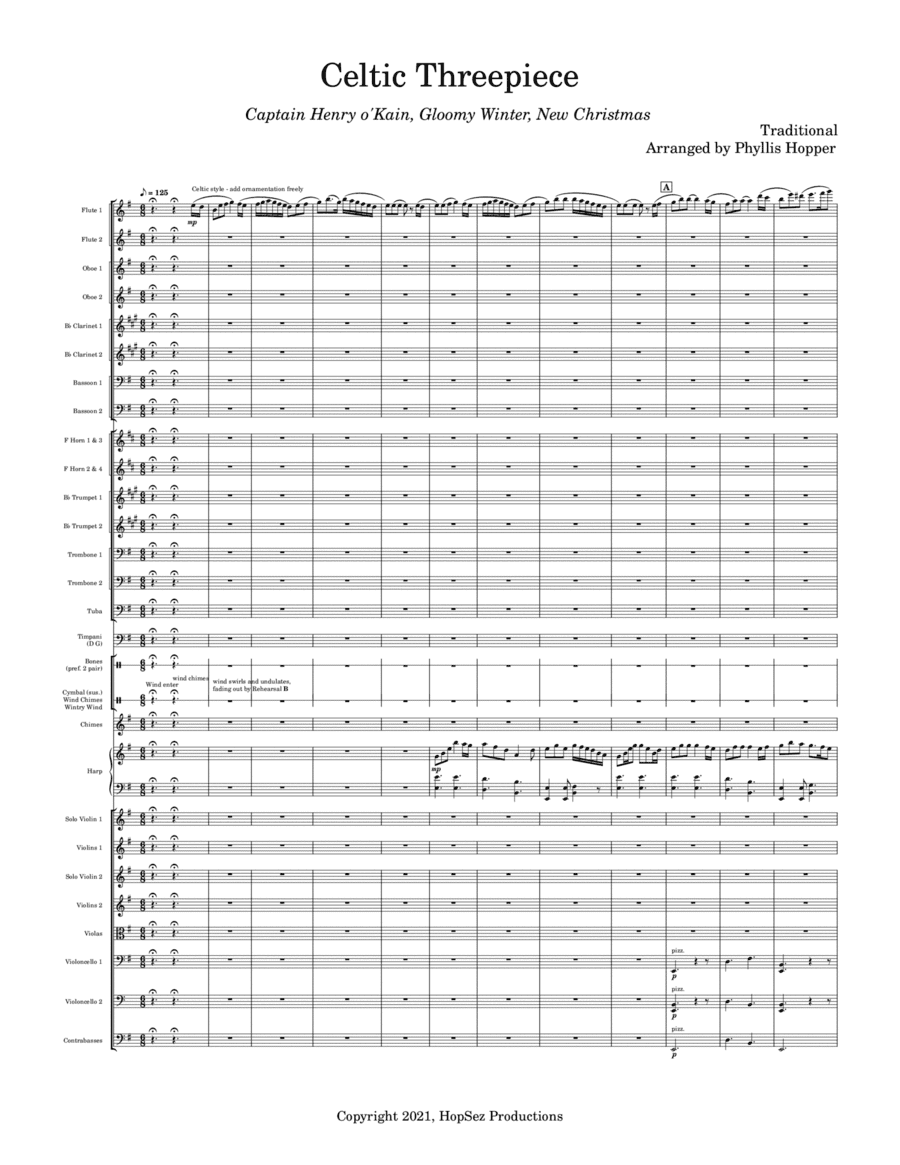 Celtic Threepiece - symphony orchestra (arr. Phyllis Hopper)