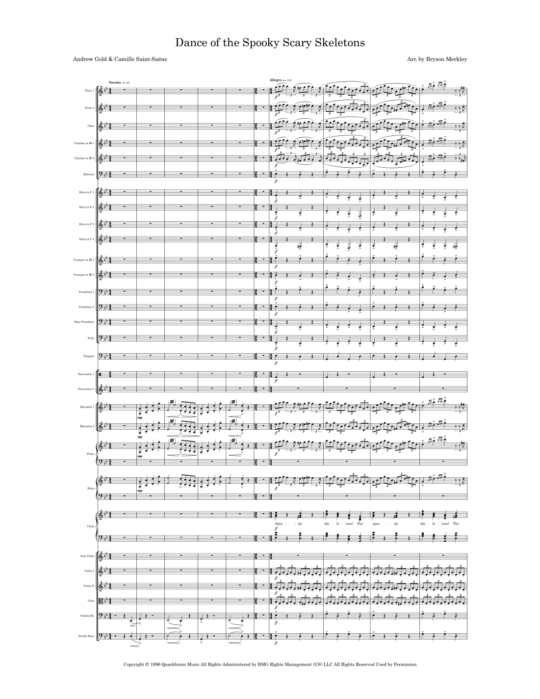 Spooky Scary Skeletons (arr. Bryson Merkley)