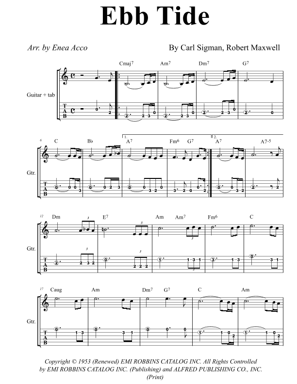 Ebb Tide (arr. Enea Acco)