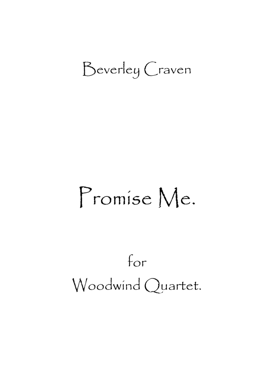 Promise Me (arr. Spence Bundy)