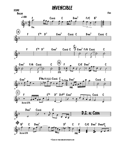 Invencible (arr. Mateo Aguilar)