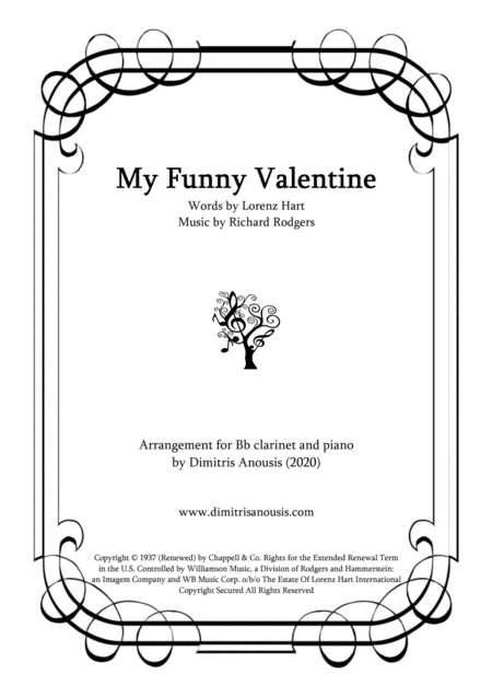 My Funny Valentine (arr. Dimitris Anousis)