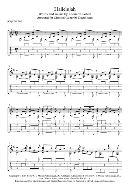 Hallelujah (arr. David Jaggs)