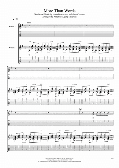 More Than Words (arr. Antonius Agung Setiawan)