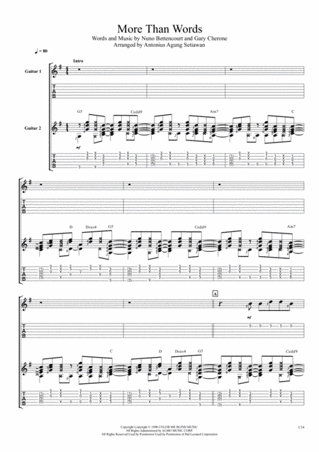 More Than Words (arr. Antonius Agung Setiawan)