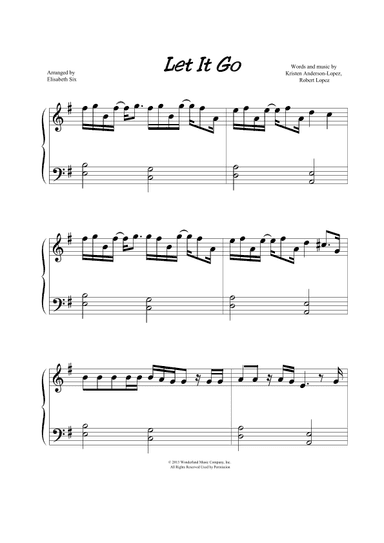 Let It Go (arr. Elisabeth Six)