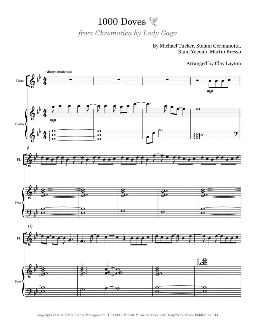 1000 Doves (arr. Clay Layton)