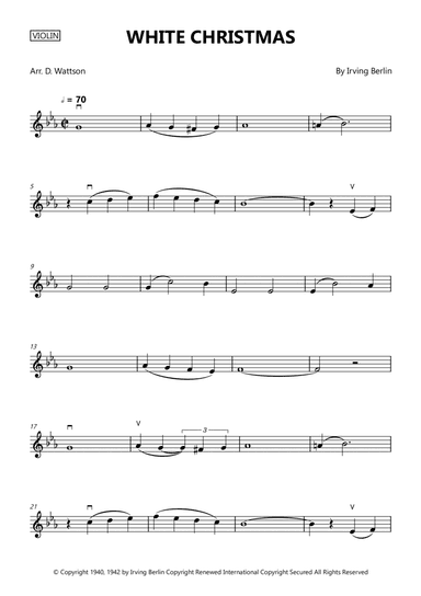 White Christmas (arr. Douglas Wattson)