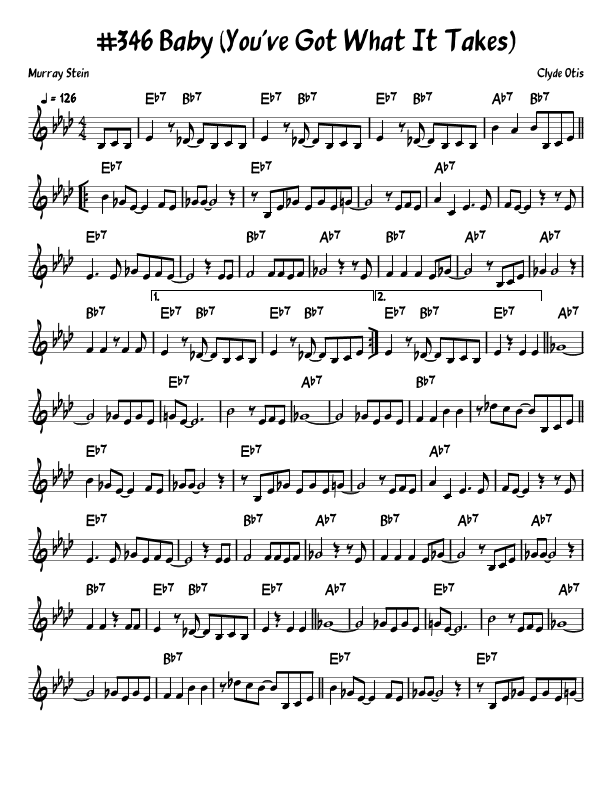 Baby (you've Got What It Takes) (arr. John Fries)