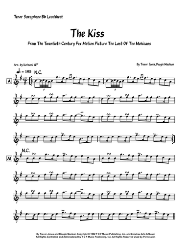 The Kiss (arr. Katsumi WF)