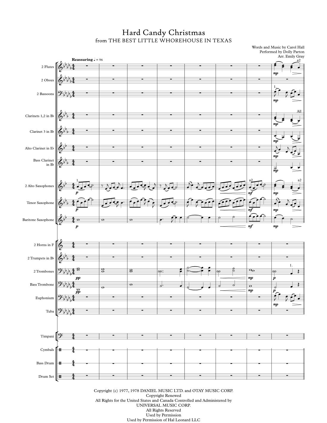 Hard Candy Christmas (arr. Emily Gray)