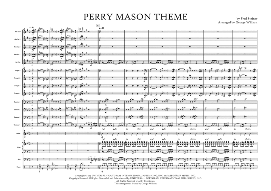 Perry Mason Theme (arr. George Willson)