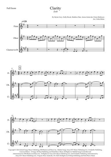 Clarity (arr. Fabio Britto)