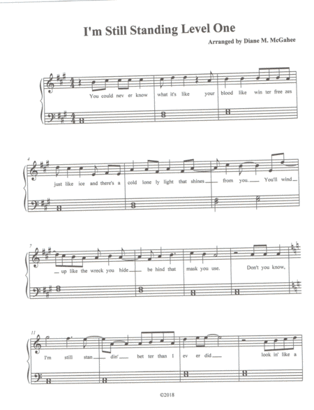 I'm Still Standing (arr. Diane M. McGahee)