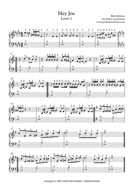 Hey Joe (arr. Pedro Lutterbach)