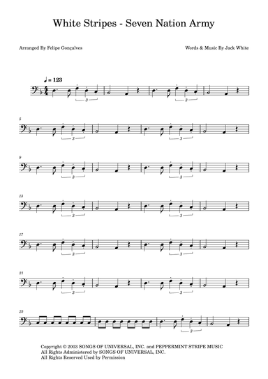 Seven Nation Army (arr. Felipe Gonçalves)