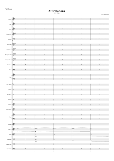 Affirmations in D Major - Score Only
