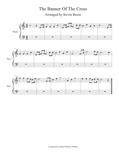 The Banner Of The Cross (Easy key of C) - Piano (arr. Kevin Busse)