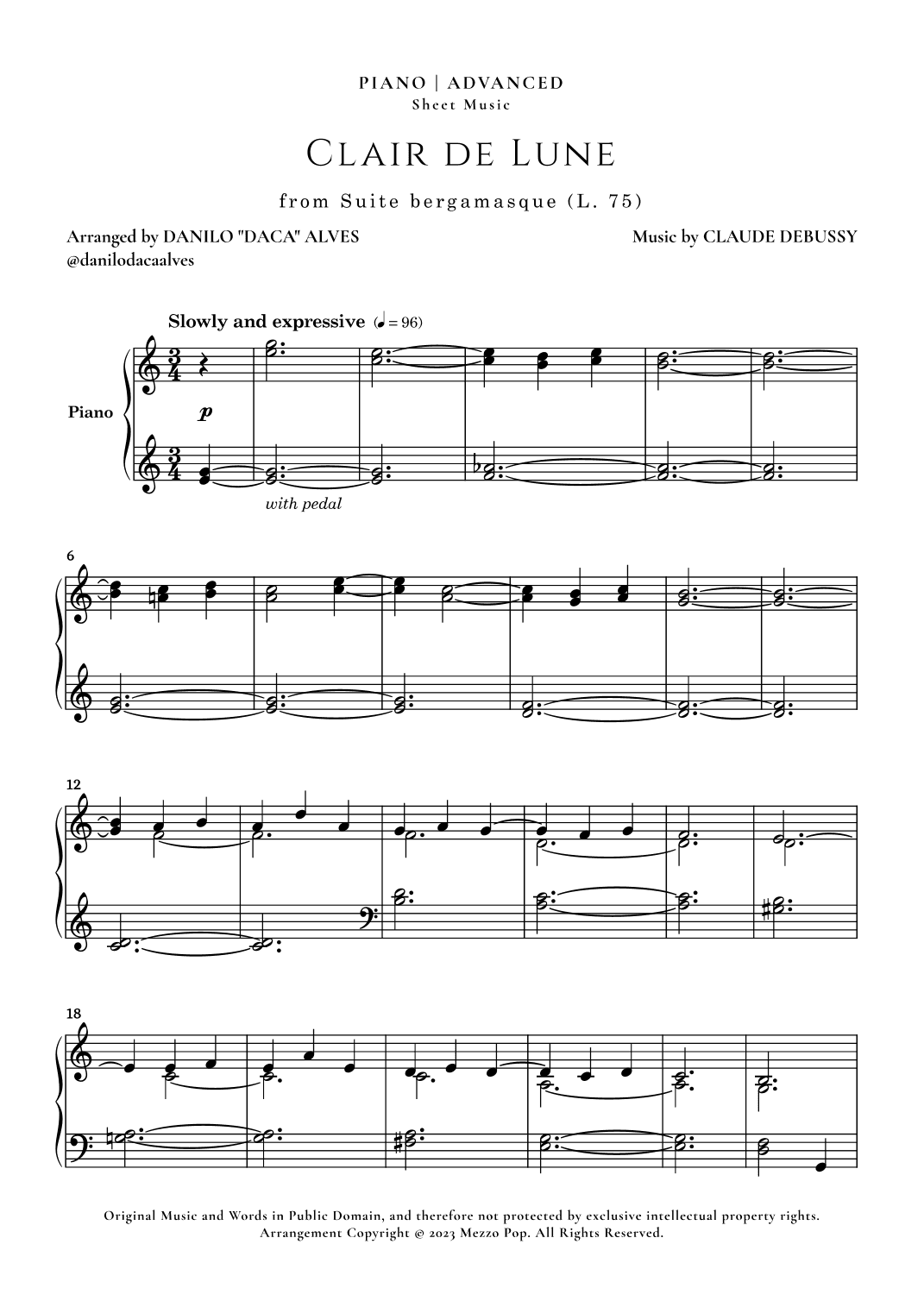 Clair de Lune (arr. Danilo "Daca" Alves)