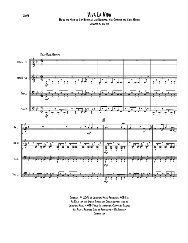 Viva La Vida (arr. Tim Olt)