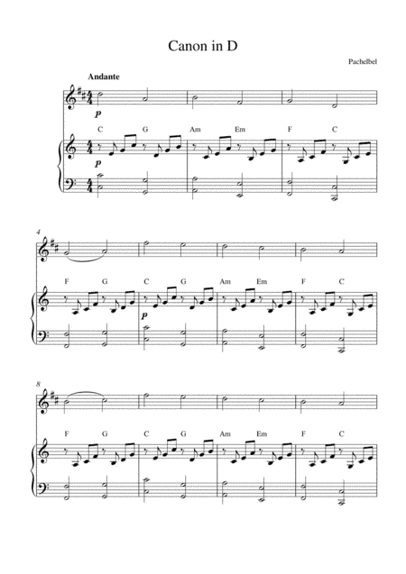 Canon in D (arr. Kaiserin Rebecca)