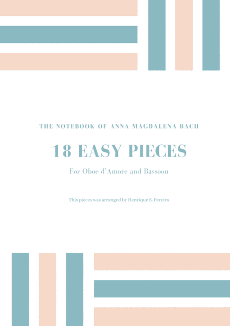 Bach, Anna Magdalena - 18 Easy Pieces (arr. Henrique Pereira)