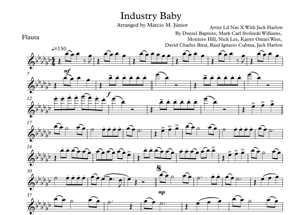 Industry Baby (arr. Márcio Moreira Júnior)