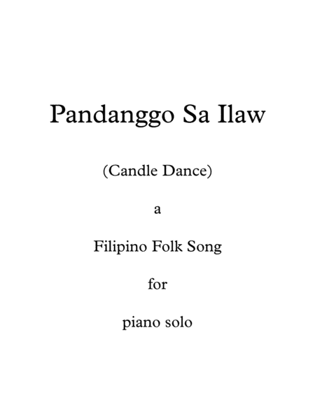 Candle Dance (Pandanggo sa ilaw) (arr. Shawn Heller)