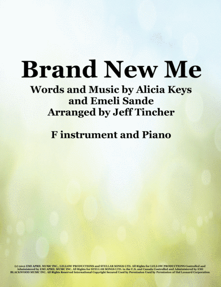 Brand New Me (arr. Jeff Tincher)