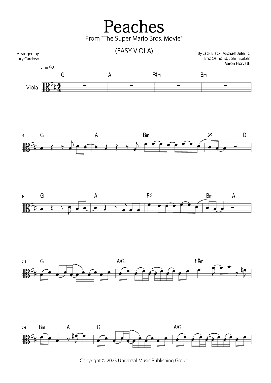 Peaches (arr. Iury Cardoso)