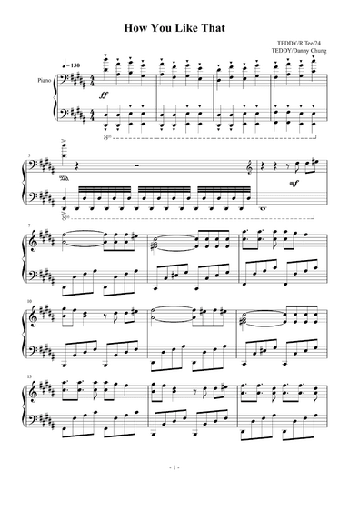 How You Like That (arr. Mr. Lu Lai)